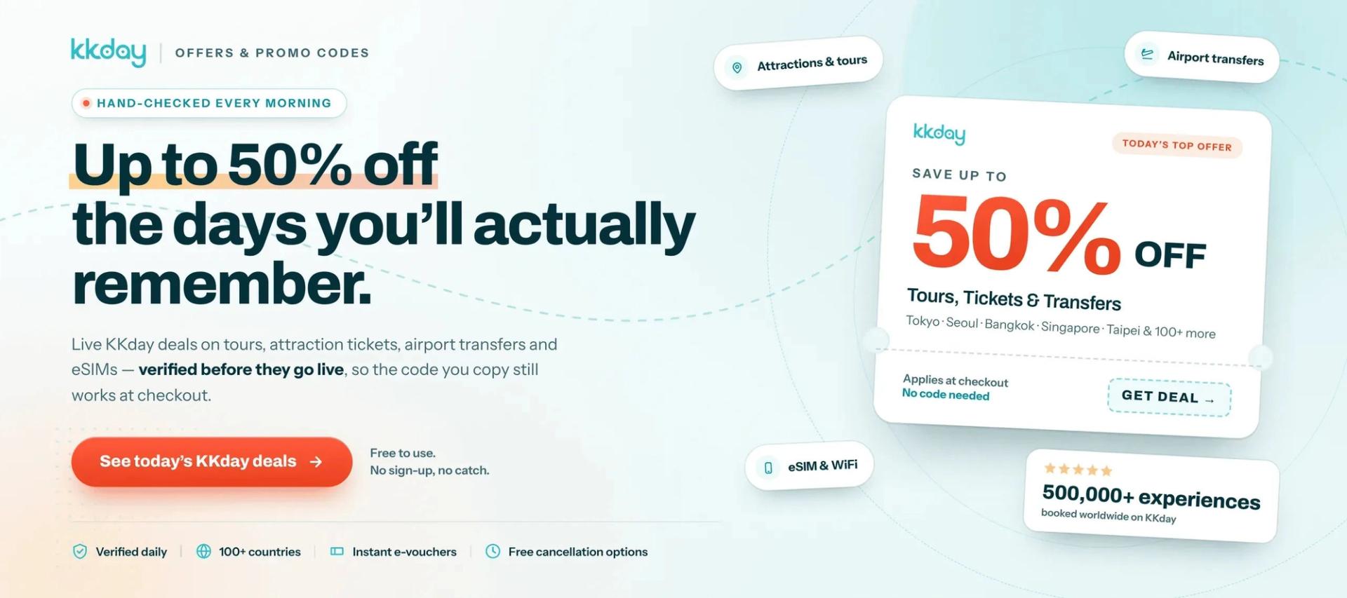 kkday desktop banner offer